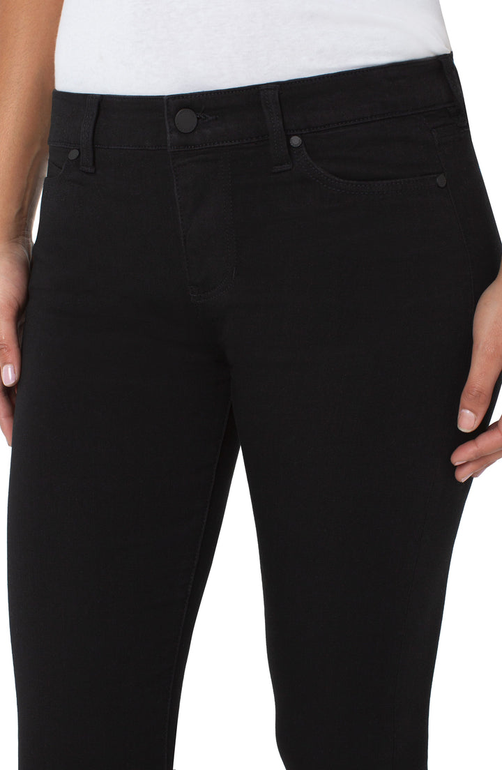 ABBY SKINNY JEANS - 30" INSEAM - BLACK RINSE