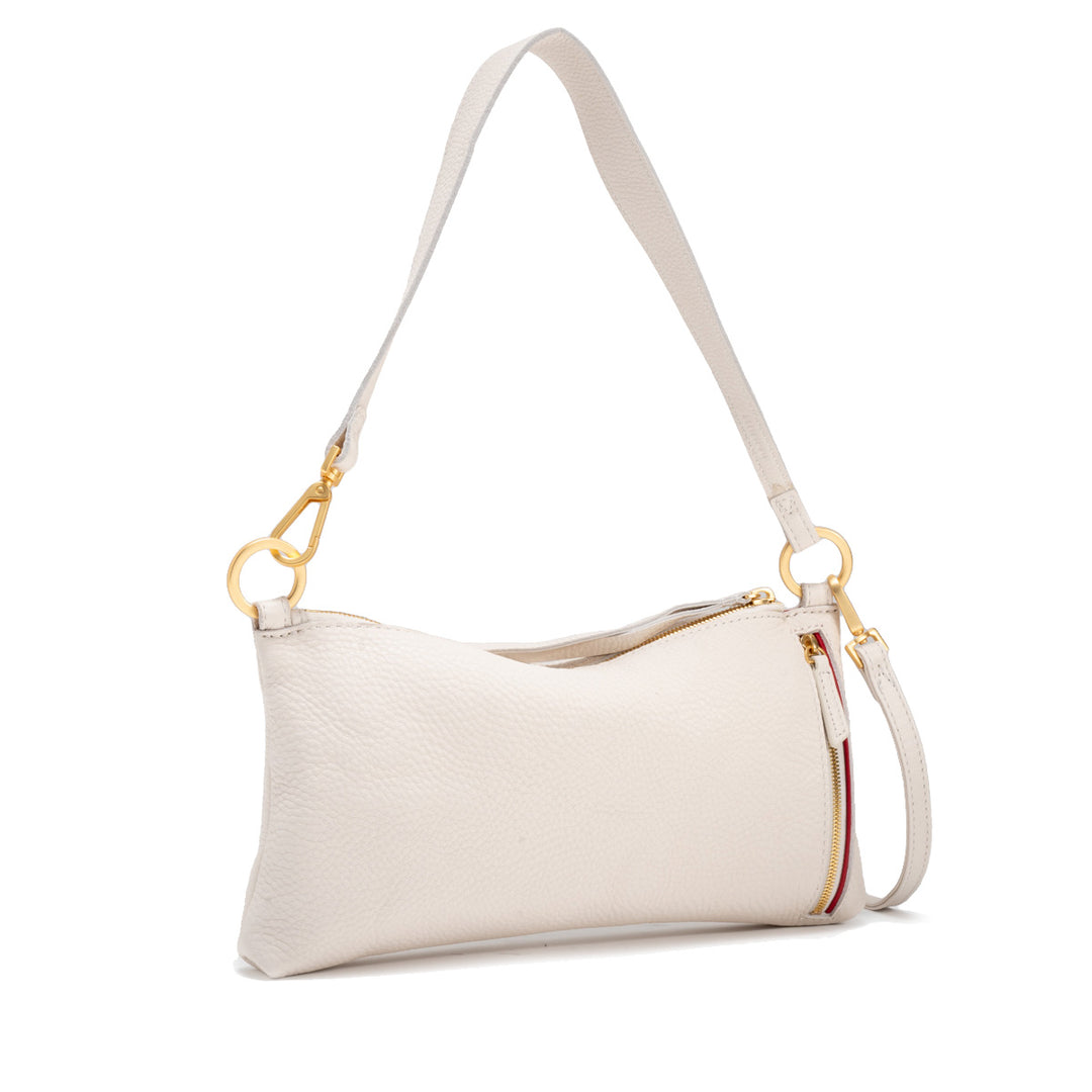 HAMMITT KYLE HANDBAG - CALLY LILY WHITE/BRUSHED GOLD