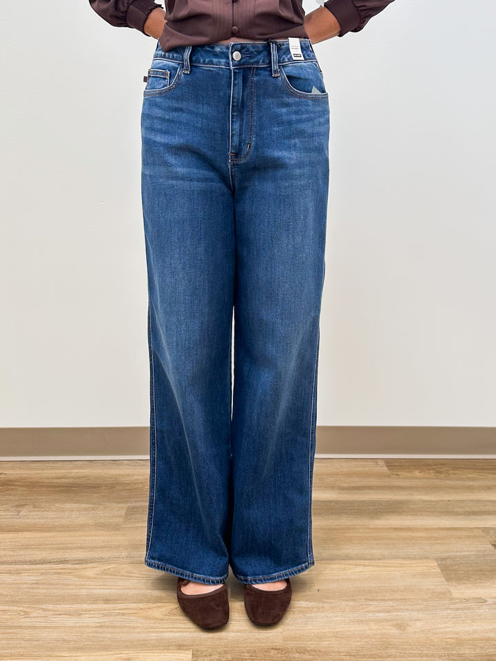 JUDY BLUE HIGH WAIST WILHELMINA BAGGY JEANS - 31" INSEAM - DARK