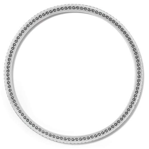 MERIDIAN THIN BANGLE - SILVER