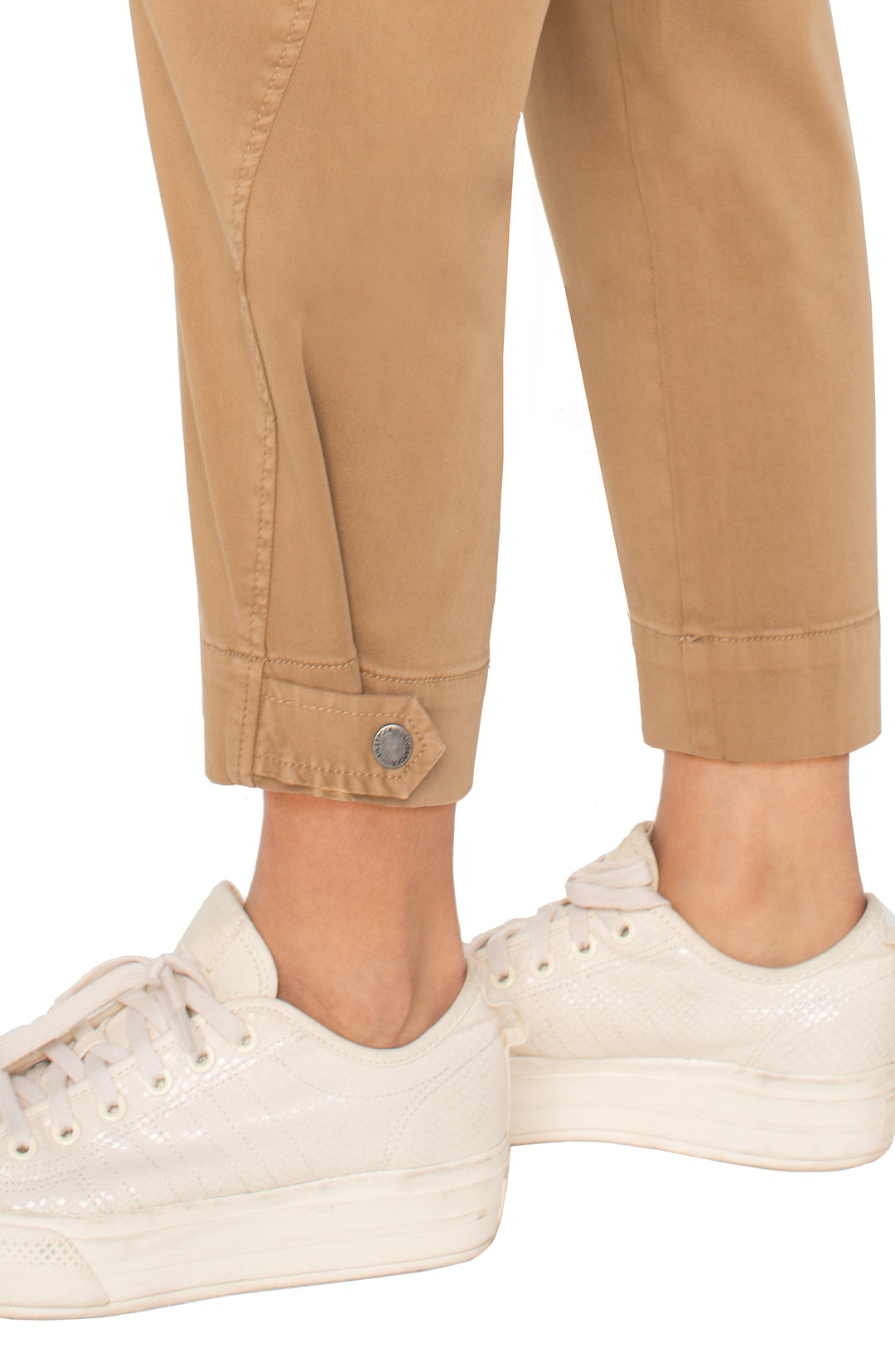 UTILITY CROP W/TAB HEM - DESERT CAMEL