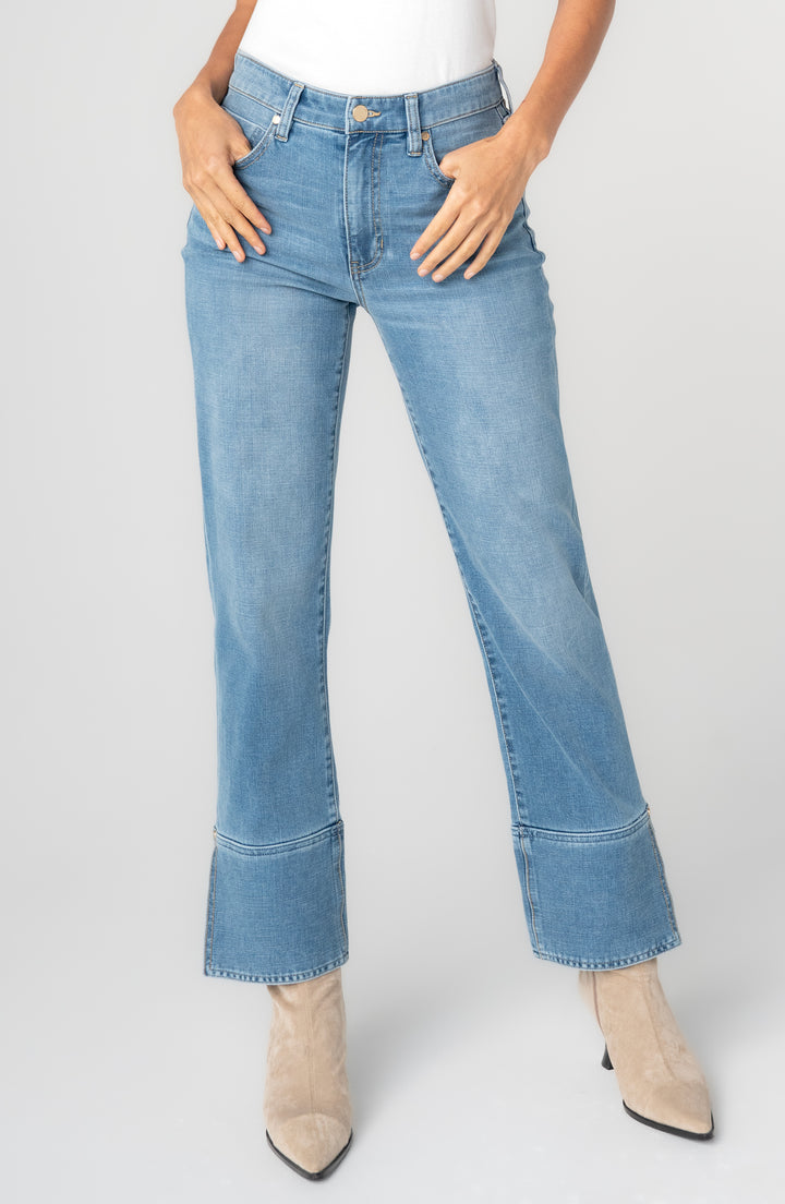 KENNEDY STRAIGHT W/CUFF AND SLIT - 30" INSEAM - COWBOY SKY