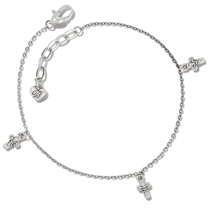 CROSS ANKLET - SILVER
