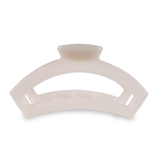 OPEN LARGE HAIR CLIP - COCONUT WHITE