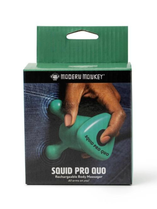 SQUID PRO QUO RECHARGEABLE BODY MASSAGER - GREEN