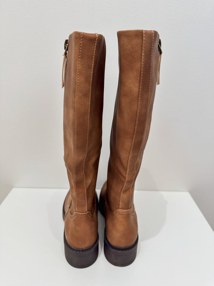 BLOWFISH VENICE TALL BOOT - TAN