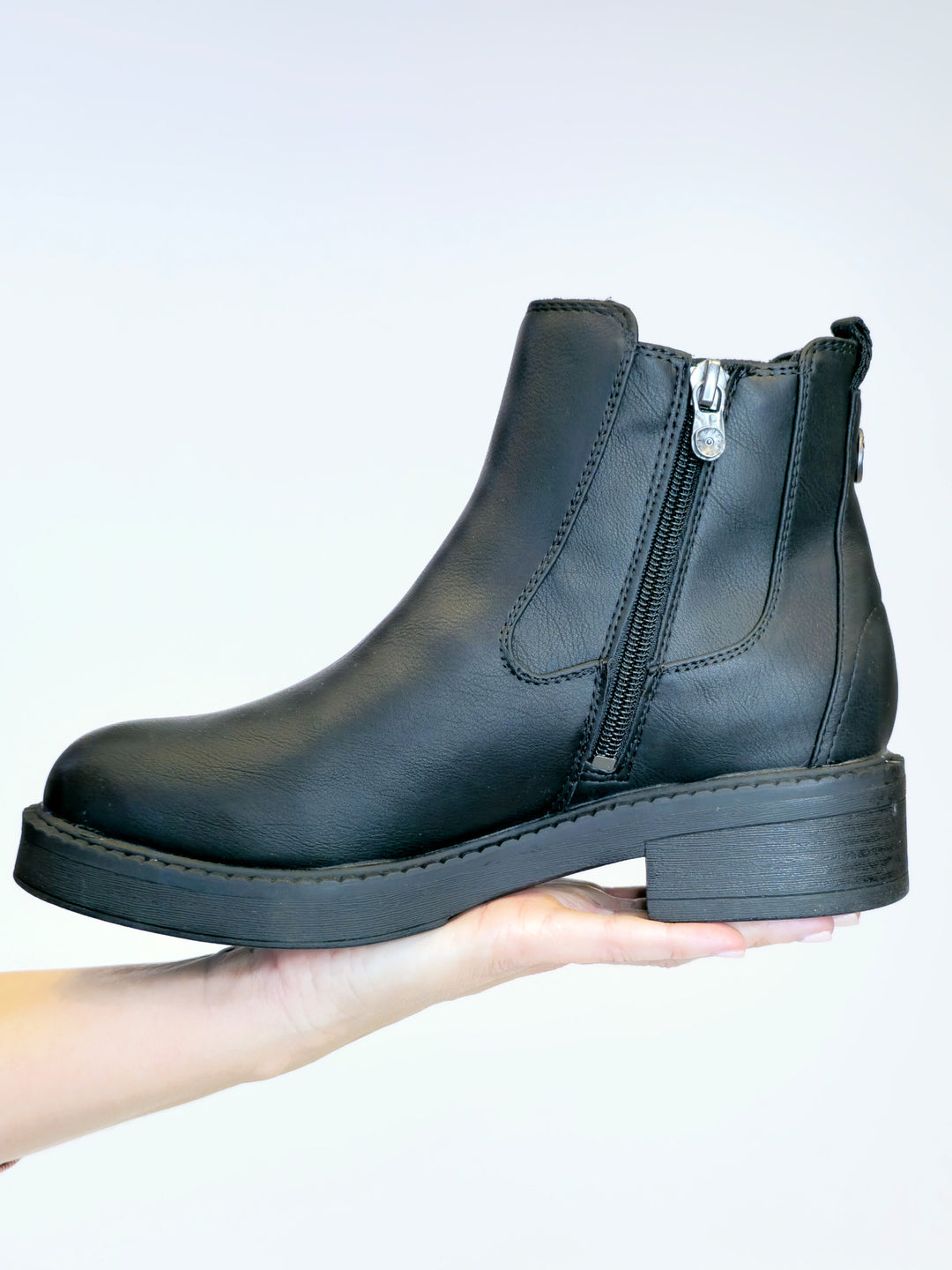 BLOWFISH VERA ZIP BOOTS - SMOOTH BLACK