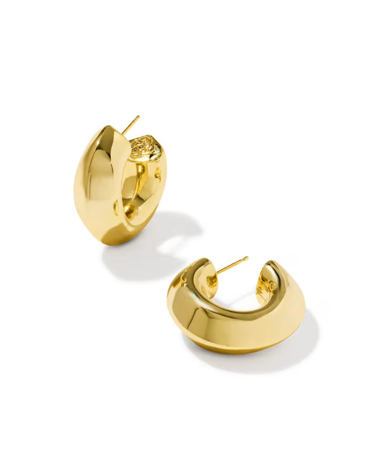 KENDRA SCOTT EMBRY HOOP EARRINGS - GOLD