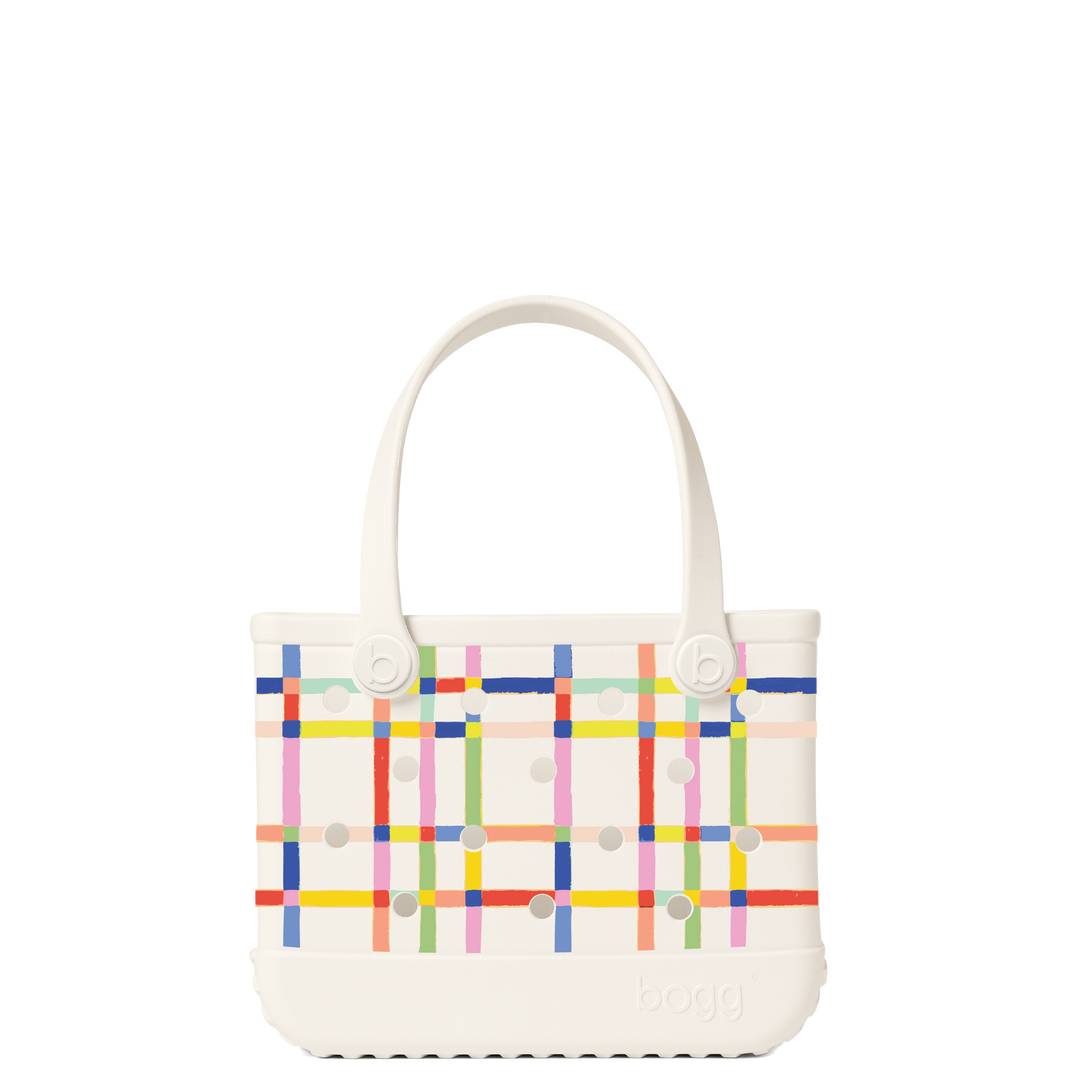 BITTY BOGG BAG - RED, WHITE AND PLAID