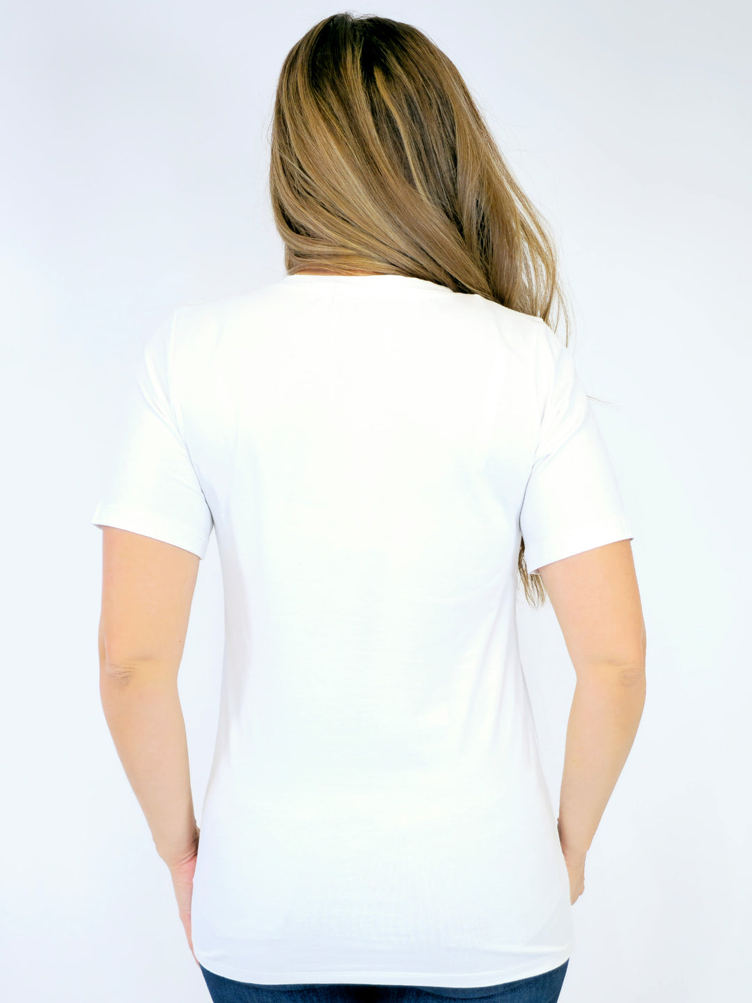 SHORT SLEEVE OLIVIA TEE - WHITE