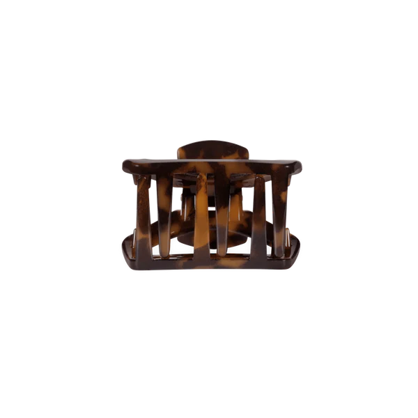 TELETIES PETITE OPEN HAIR CLIP - TORTOISE