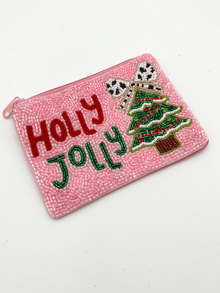 COIN BAG - HOLLY JOLLY TREE