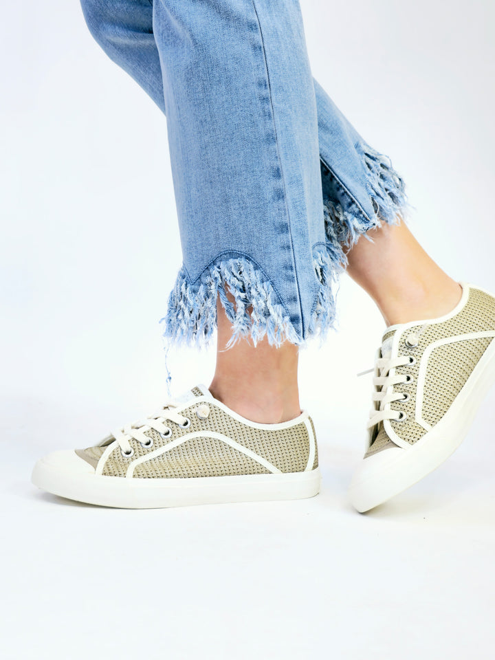 BLOWFISH MYSTICAL SNEAKER - TAUPE/SILVER