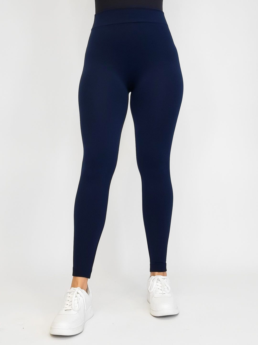 FLEECE  LEGGINGS - NAVY - O/S