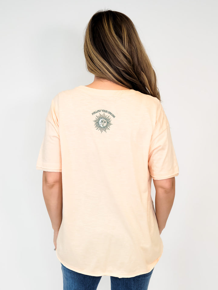 SIMPLY SOUTHERN BOXY SHORT SLEEVE TSHIRT - FOLLOW YOUR DREAM