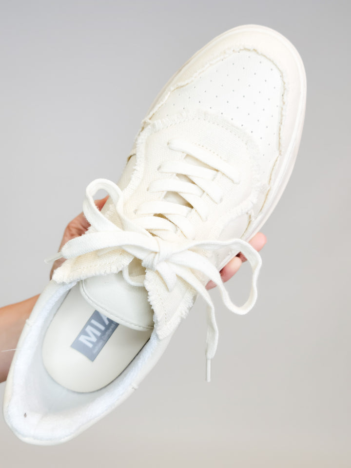 KASS LEATHER SNEAKER - NATURAL