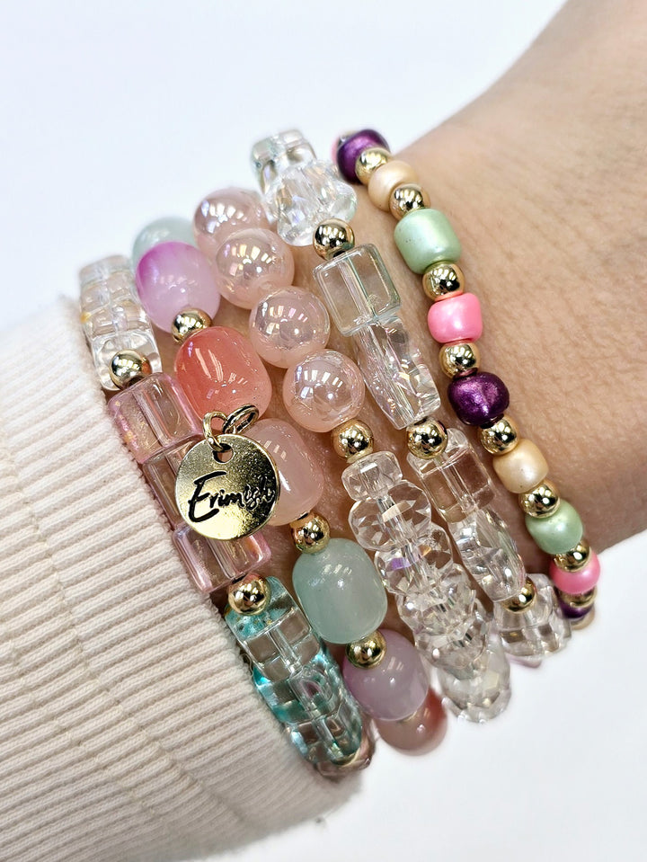 MIX STRETCH BRACELETS S/5 - ORCHID HAZE