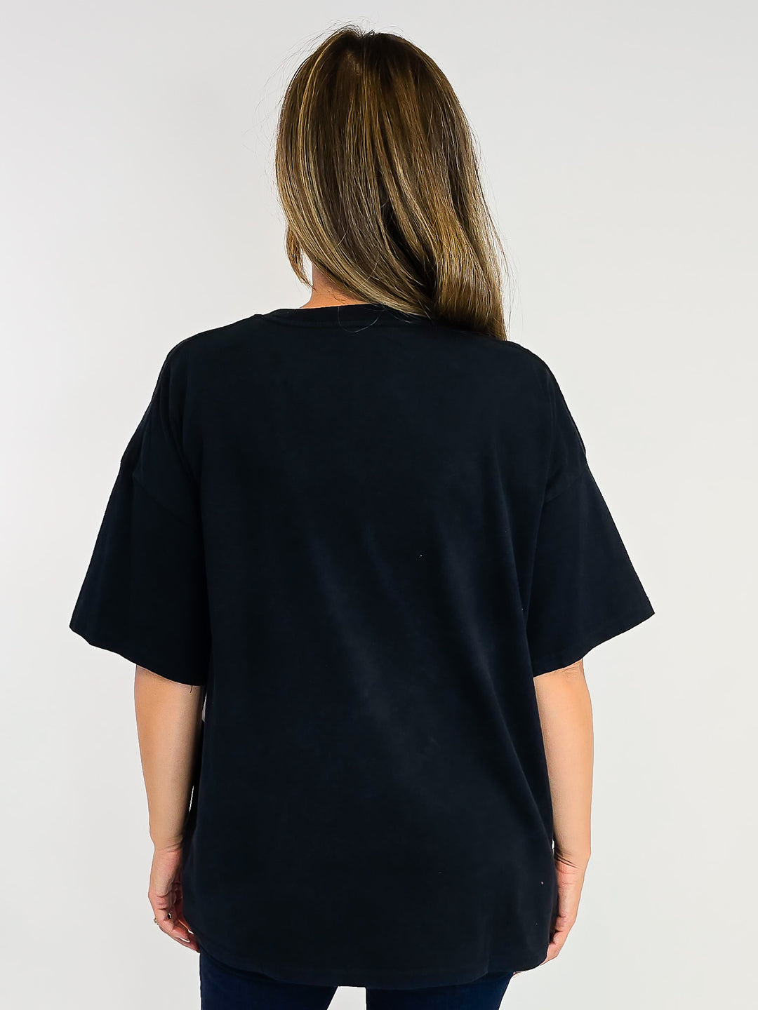 PURDUE OVERSIZED SPLIT TEE - BLACK