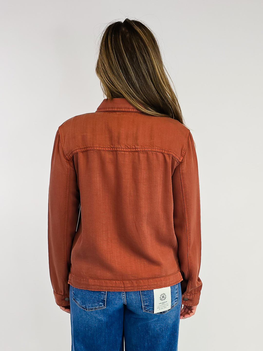 LONG SLEEVE JACKIE JACKET - RUSTIC BROWN