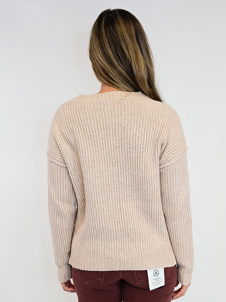 SUPER SOFT MARLED SWEATER - OATMEAL
