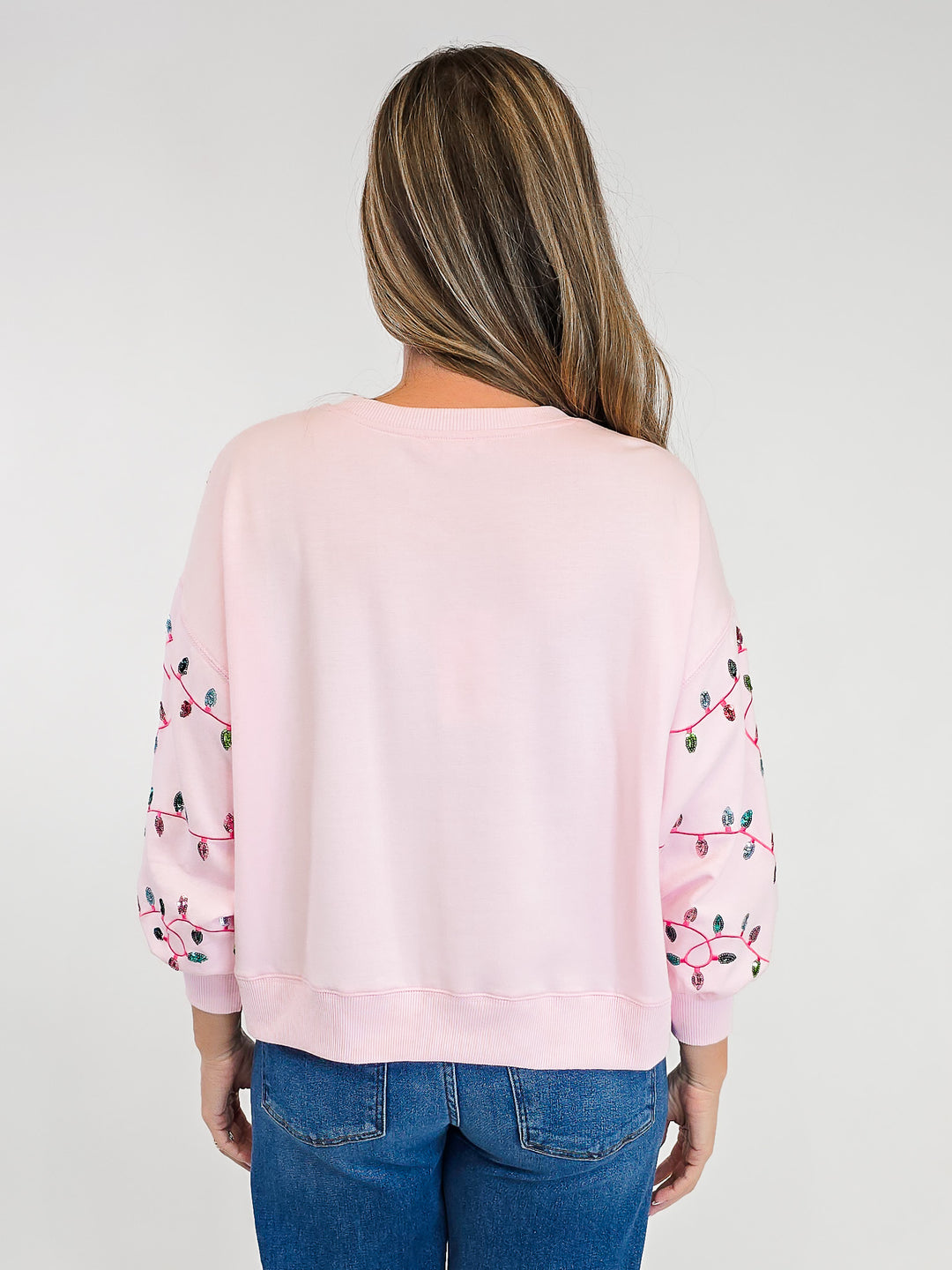 MILLIE FALALA LIGHTS SWEATSHIRT - PINK