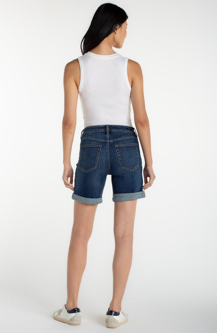 MARLEY GIRLFRIEND SHORTS W/ROLL CUFF HEM - 7"/10" INSEAM - RUSHLAND