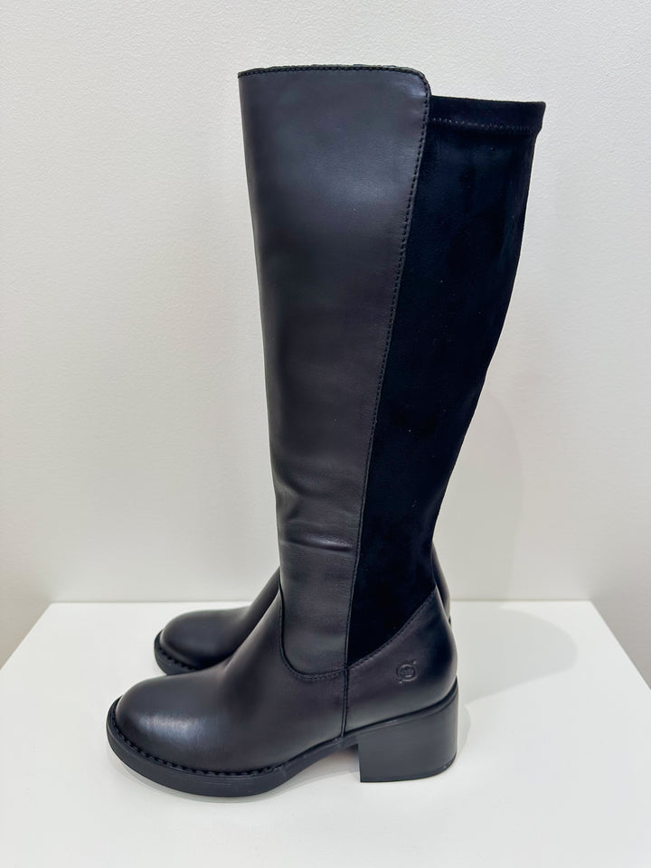 BORN VIOLETTE TALL BOOTS - BLACK