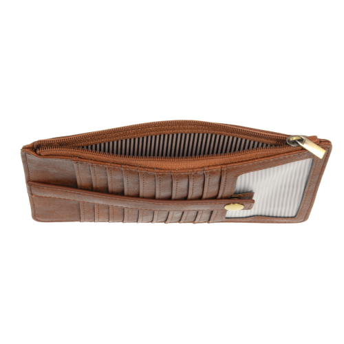 NEW KARA MINI WALLET - SADDLE