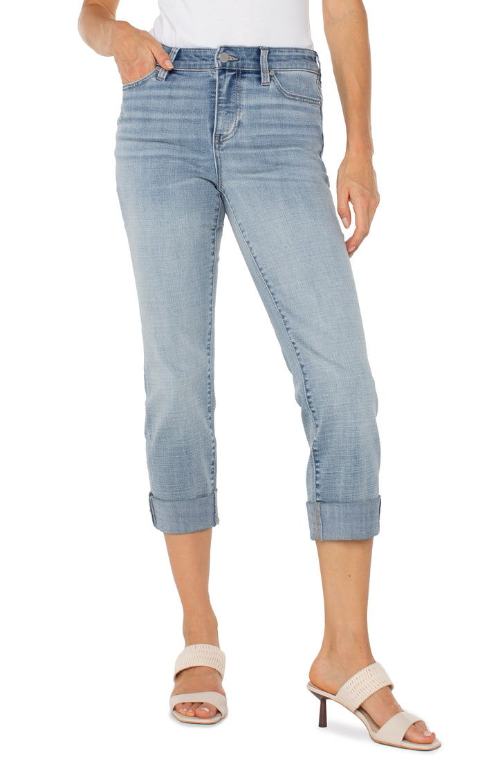 CHARLIE CROP WIDE ROLLED CUFF - 24" INSEAM