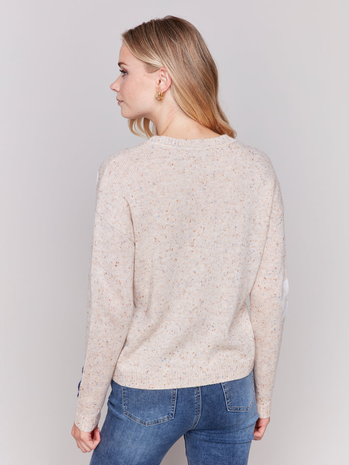 NEPS YARN KNIT SWEATER - TRUFFLE