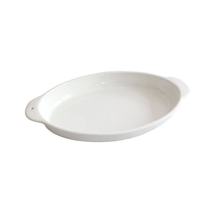 oval baker -  pinstripes