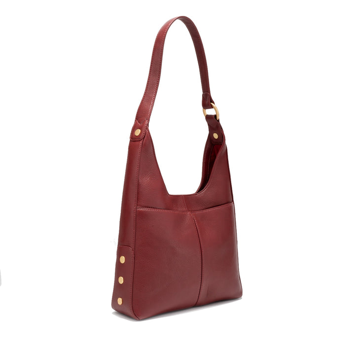 HAMMITT TIM MEDIUM BAG - CHERRYWOOD PEBBLE/BRUSHED GOLD