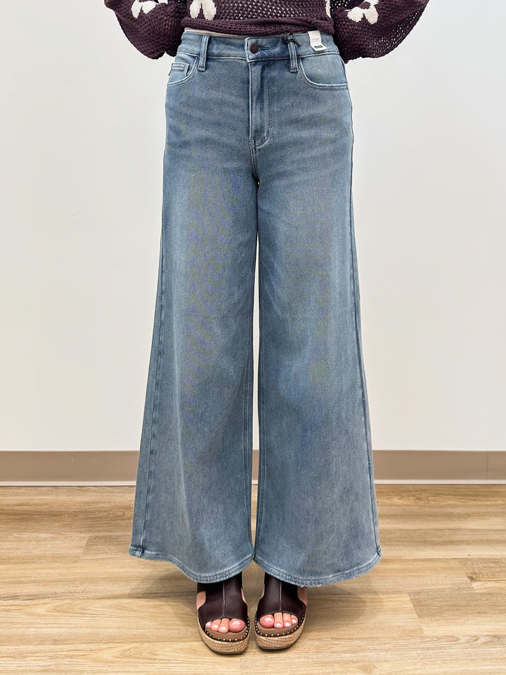 JUDY BLUE HW LIZA PALAZZO JEANS - 30.75" INSEAM - OCEAN FADE