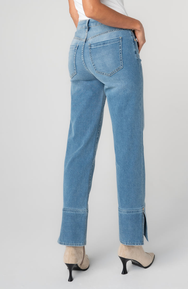 KENNEDY STRAIGHT W/CUFF AND SLIT - 30" INSEAM - COWBOY SKY