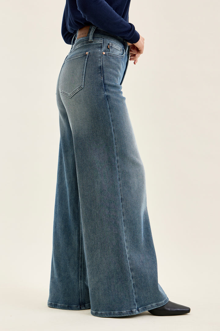 JUDY BLUE HW LIZA PALAZZO JEANS - 30.75" INSEAM - OCEAN FADE