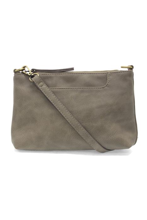 LOVEY TOP ZIP CROSSBODY - HEATHERED GREY