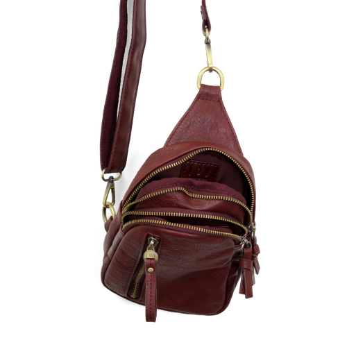 SKYLER SLING BAG - DARK CHERRY