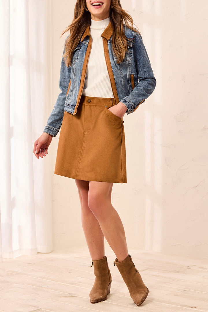 A-LINE SKIRT WITH FANCY POCKETS - HAZELWOOD