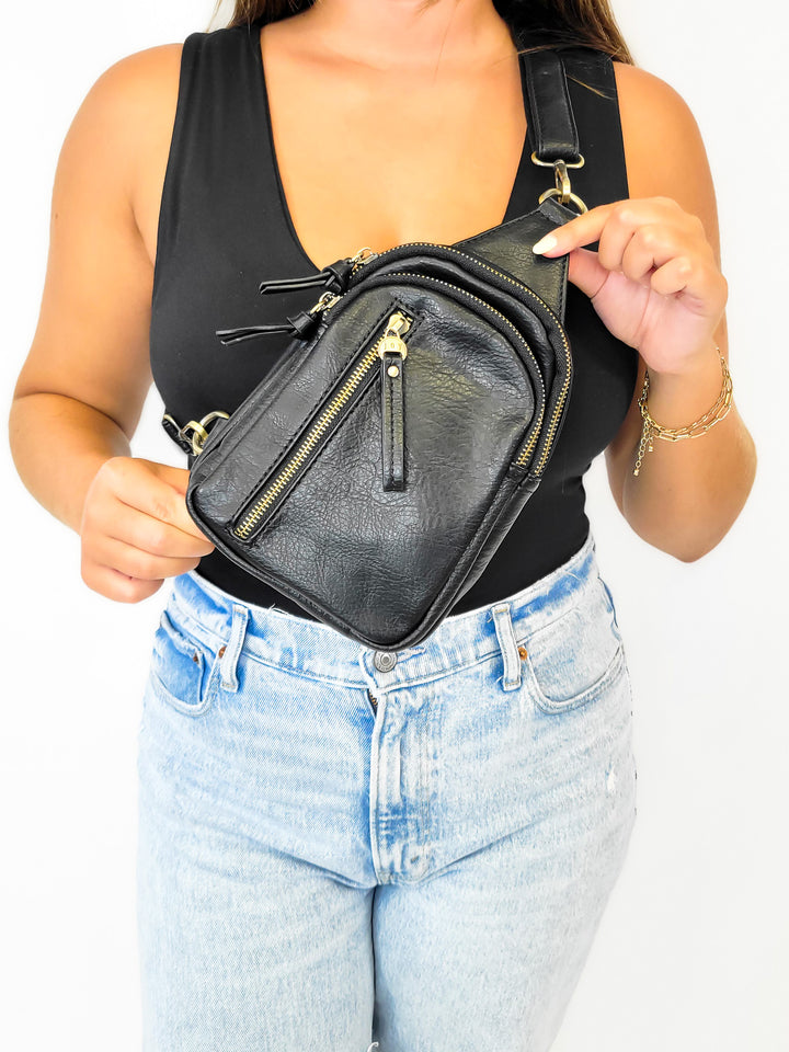 SKYLER SLING BAG - BLACK