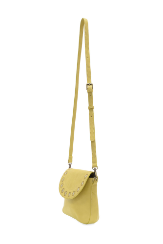 LAZER CUT DAISY FLAP CROSSBODY - LIMONCELLO