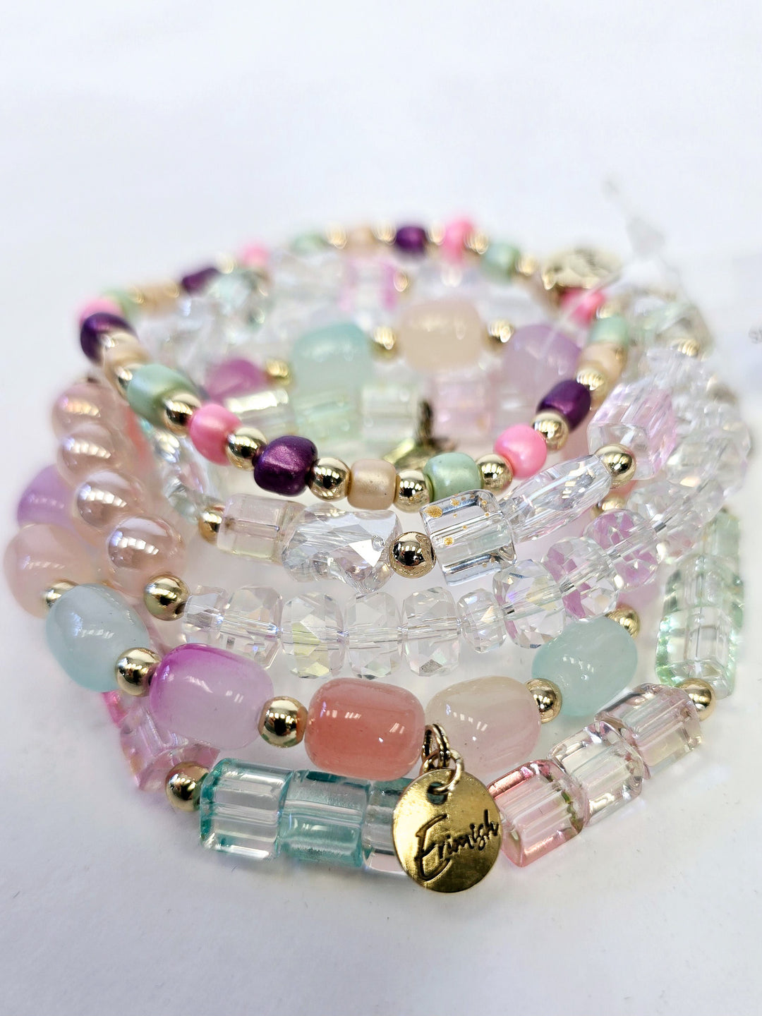 MIX STRETCH BRACELETS S/5 - ORCHID HAZE