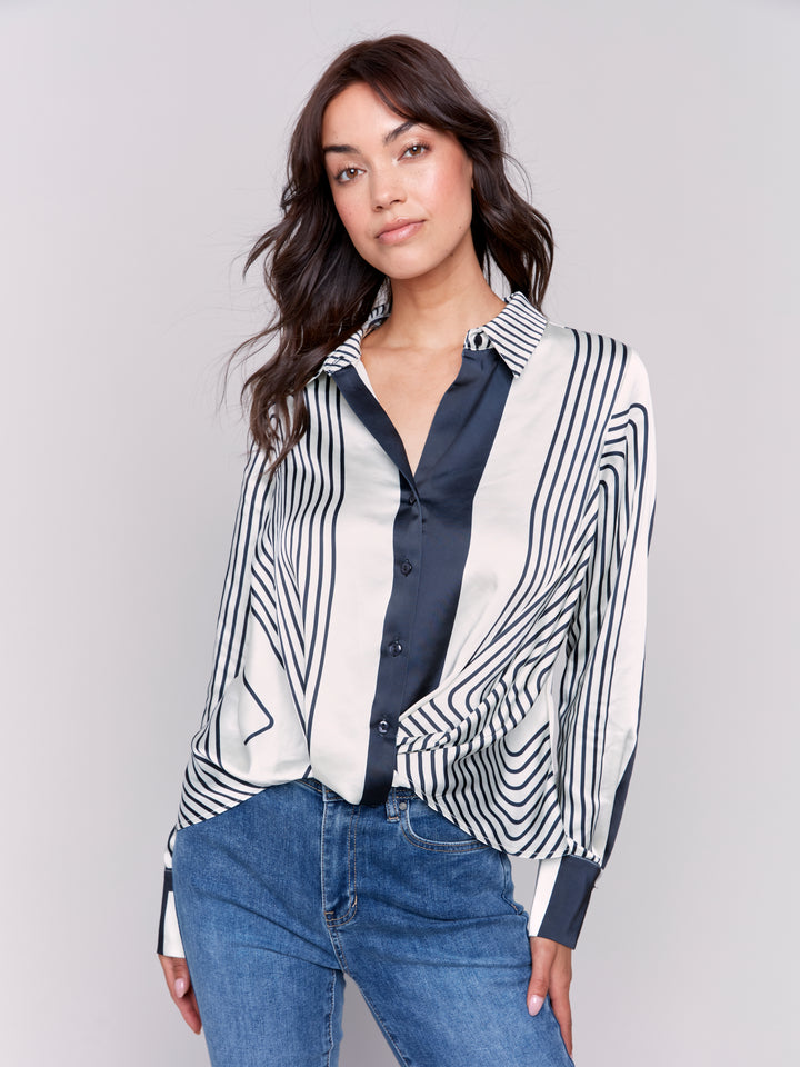 LONG SLEEVE BUTTON UP SHIRT - RETRO