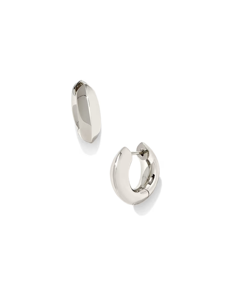 KENDRA SCOTT MIKKI HUGGIE EARRING - SILVER