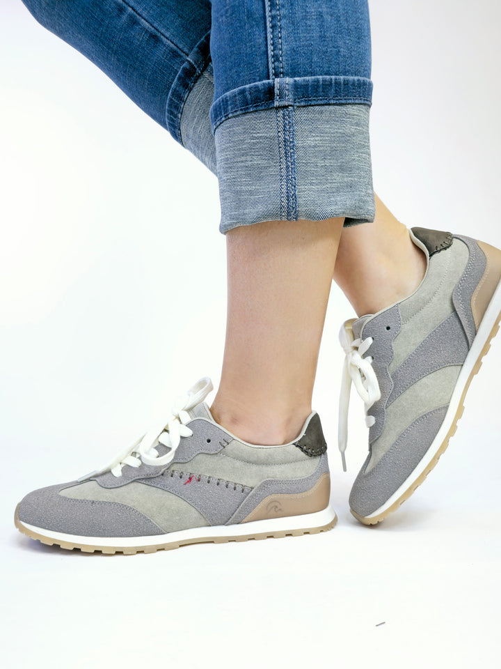 BLOWFISH VALLEY SUEDE/CANVAS SNEAKER - PEBBLE GREY