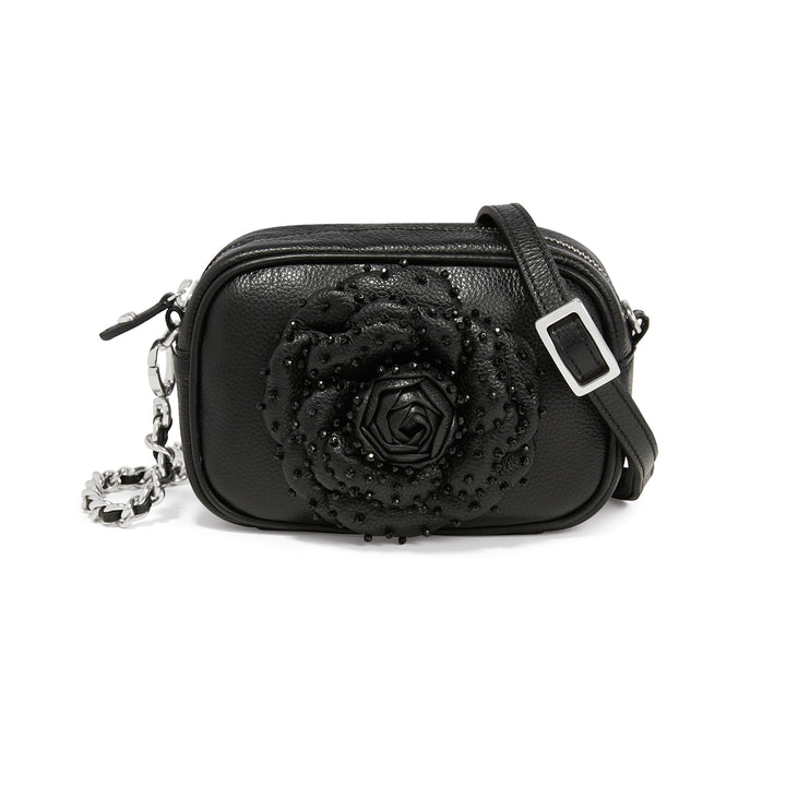 ROSIE BEADED CAMERA BAG - BLACK