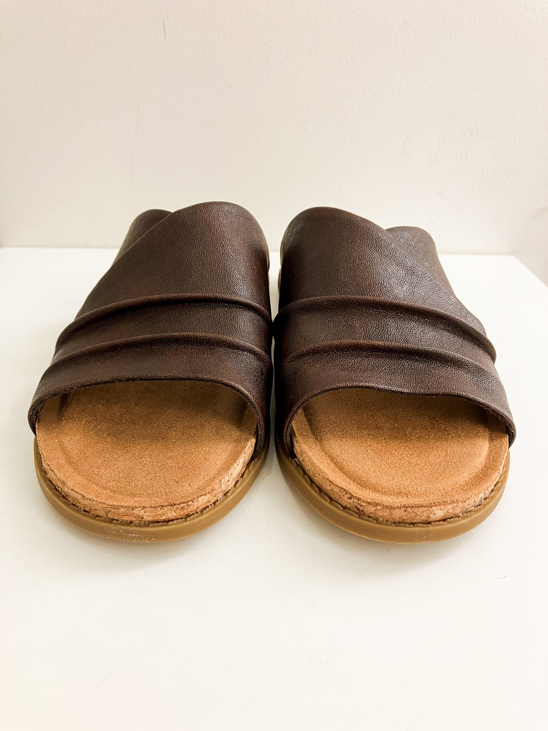 BLOWFISH NOELLE SLIDE FLAT SANDAL - BROWN