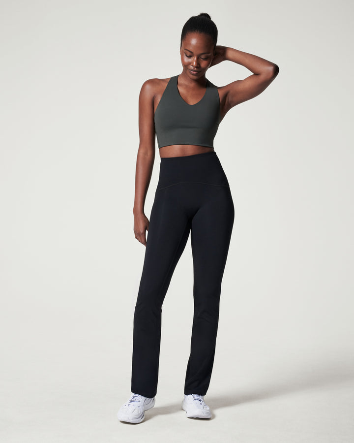 BOOTY BOOST FLARE YOGA PANTS - BLACK