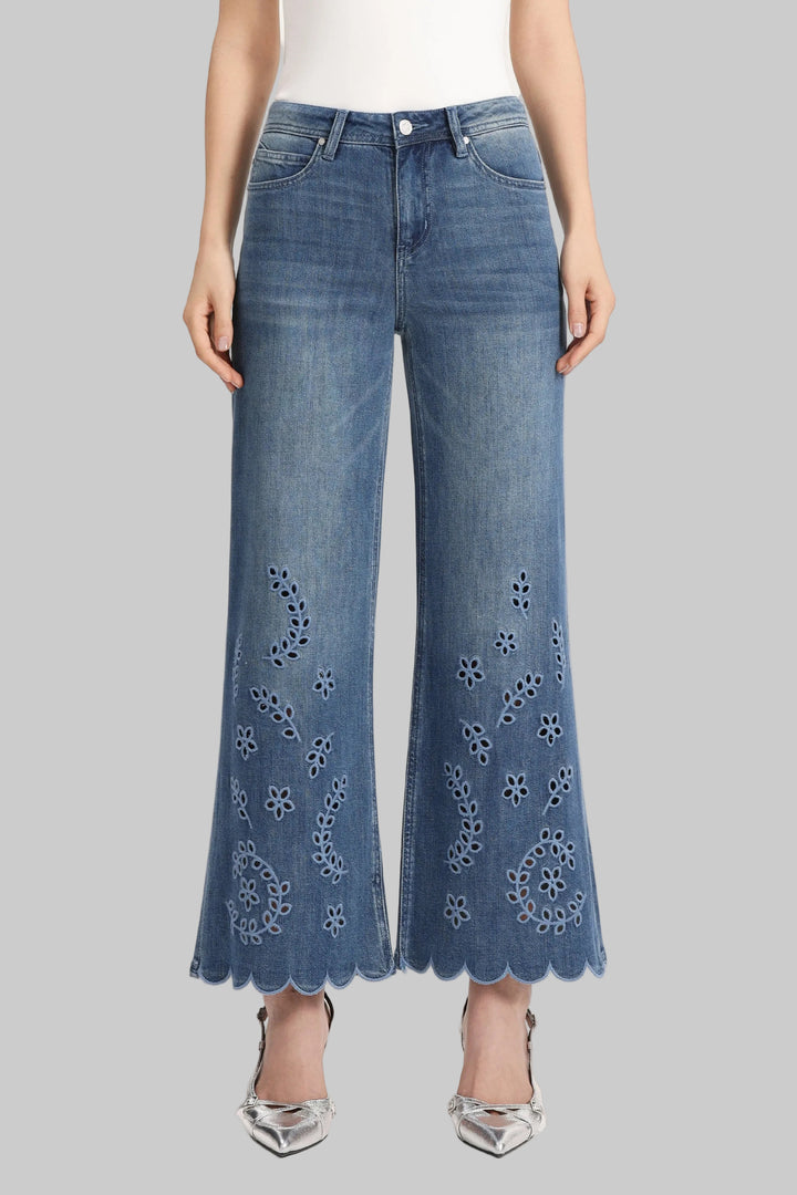 BAYEAS HR TORONTO FLARE ANKLE JEANS - NEBULA - 26" INSEAM