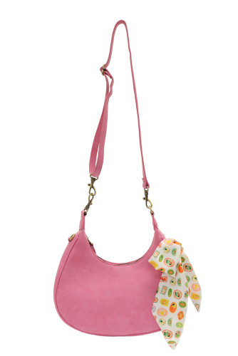 FARMERS MARKET SCARF CONVERTIBLE CROSSBODY - DRAGONFRUIT