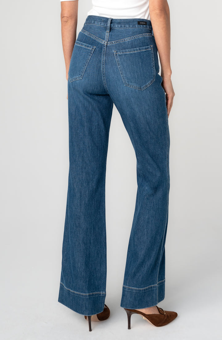 RELAXED HIGH RISE SEAMED BOOTCUT JEANS - 30" INSEAM - BAYSHORE